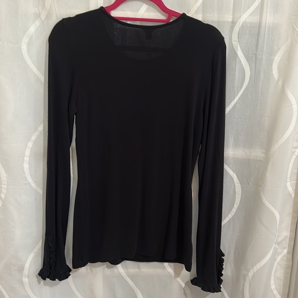Ann Taylor, Black, Long Sleeve Top, Size Small - Picture 3 of 6